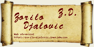 Zorilo Đalović vizit kartica